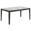 Stevie Faux Marble Top Rectangular Dining Table - 115111WG - Bien Home Furniture & Electronics