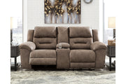Stoneland Fossil Power Reclining Loveseat with Console - 3990596 - Bien Home Furniture & Electronics