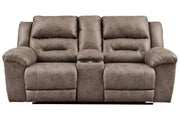Stoneland Fossil Reclining Loveseat with Console - 3990594 - Bien Home Furniture & Electronics