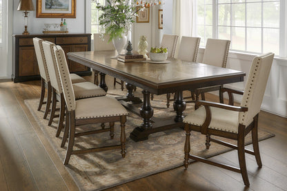 Stonington Brown Extendable Dining Set - SET | 5703-104 | 5703-104B | 5703A | 5703S(2) - Bien Home Furniture &amp; Electronics