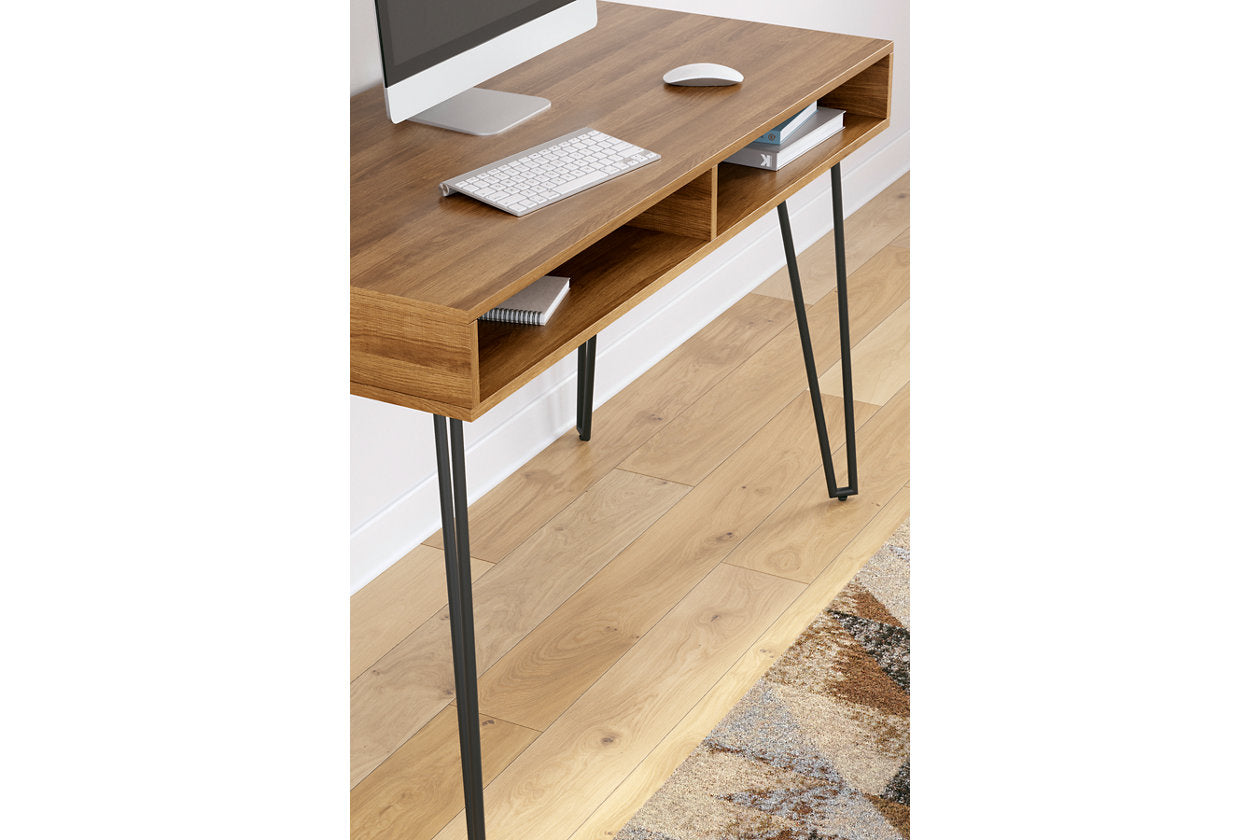 Strumford Brown/Black Home Office Desk - H449-14 - Bien Home Furniture &amp; Electronics