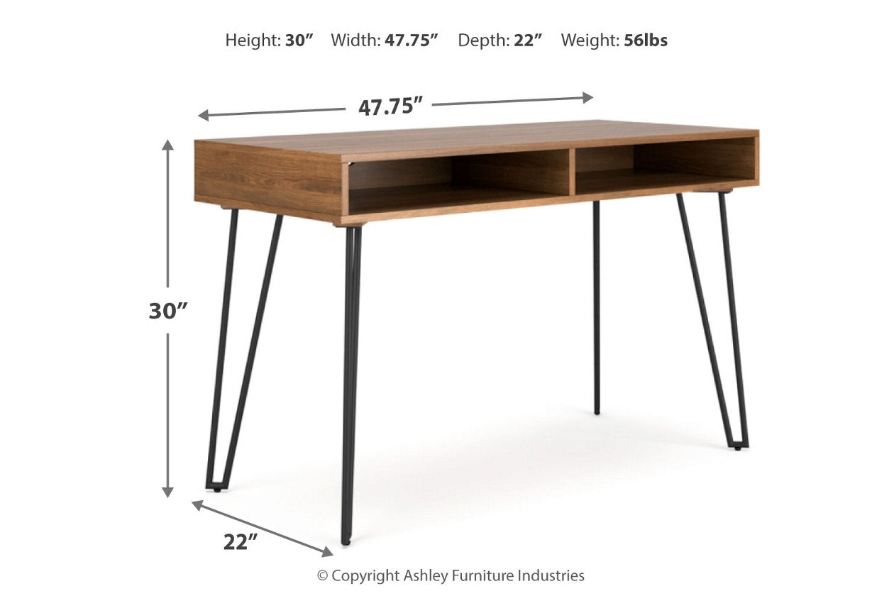 Strumford Brown/Black Home Office Desk - H449-14 - Bien Home Furniture &amp; Electronics