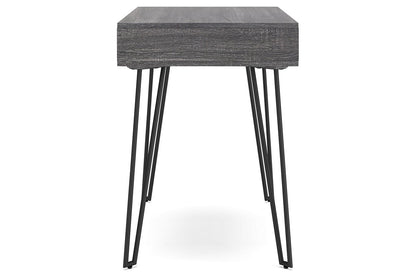 Strumford Charcoal/Black Home Office Desk - H449-110 - Bien Home Furniture &amp; Electronics