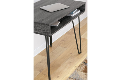 Strumford Charcoal/Black Home Office Desk - H449-110 - Bien Home Furniture &amp; Electronics