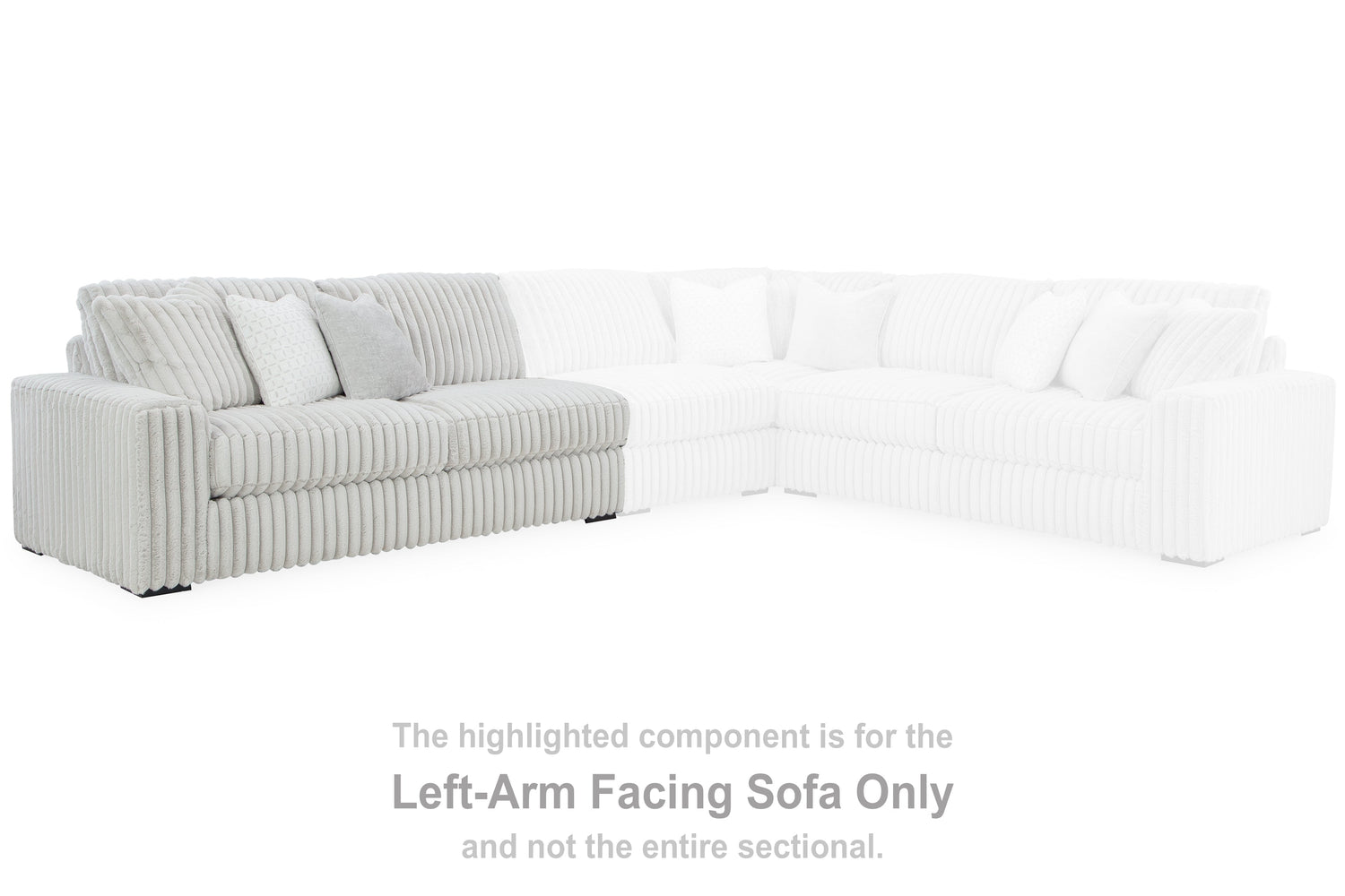 Stupendous Alloy Left-Arm Facing Sofa - 2590366 - Bien Home Furniture &amp; Electronics