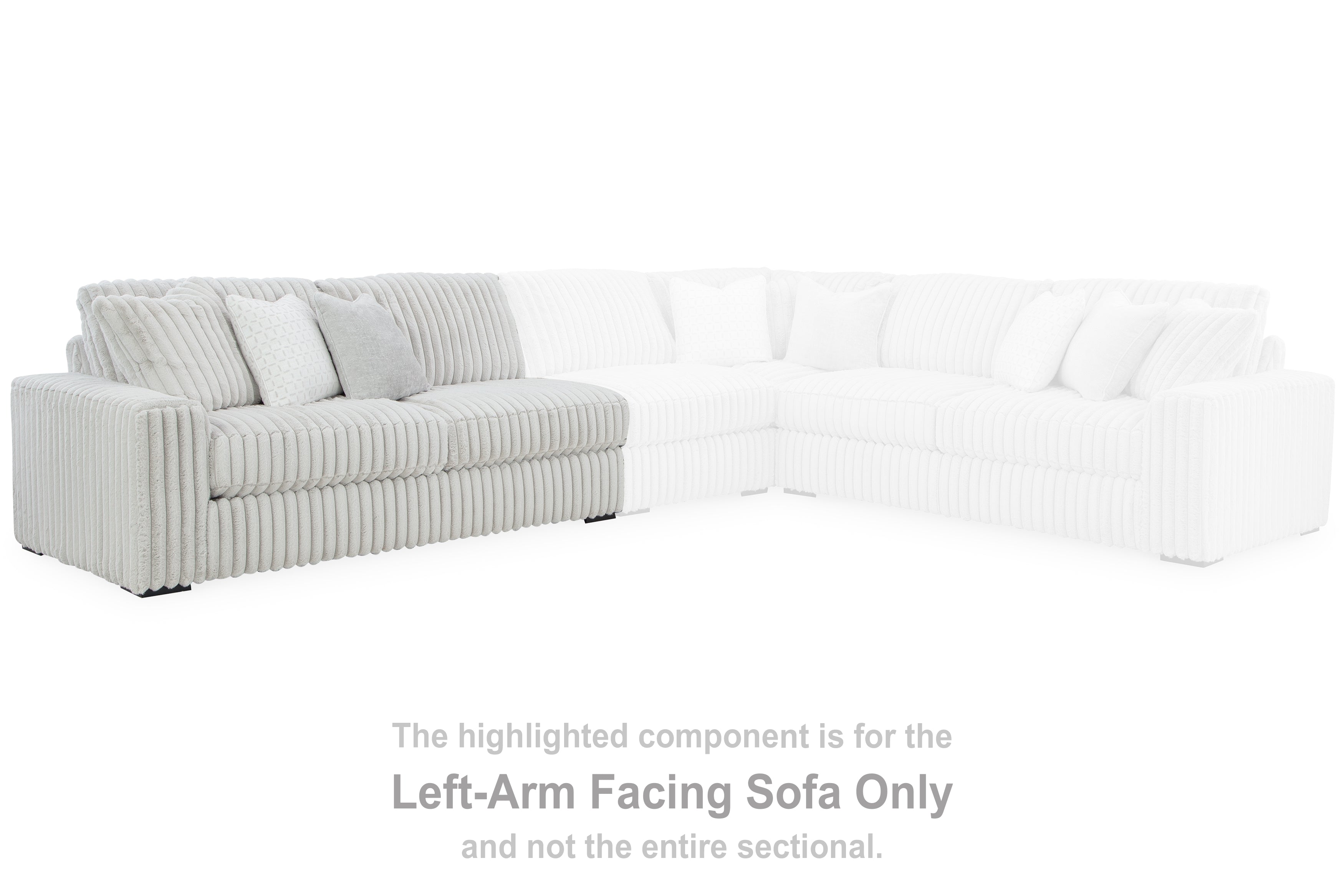 Stupendous Alloy Left-Arm Facing Sofa - 2590366 - Bien Home Furniture &amp; Electronics
