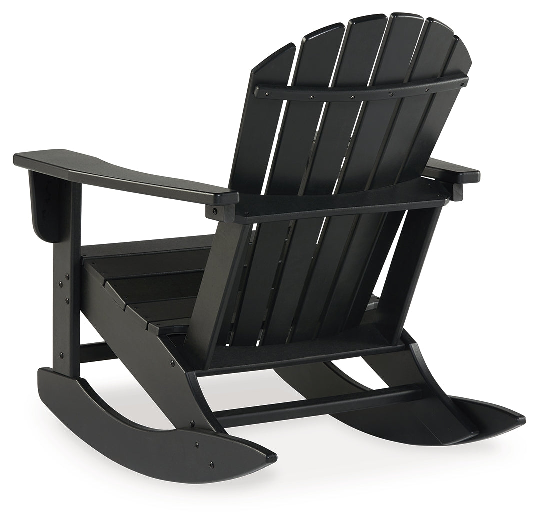 Sundown Treasure Black Outdoor Rocking Chair - P008-827 - Bien Home Furniture &amp; Electronics