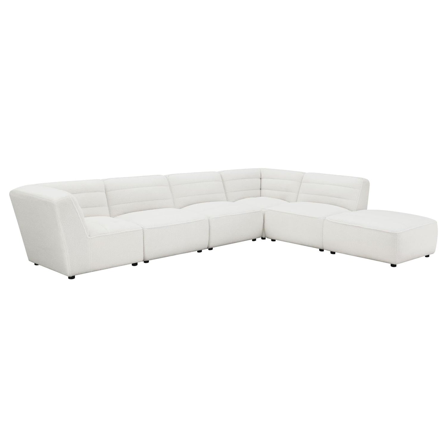 Sunny 6-Piece Upholstered Sectional Natural - 551621-SET - Bien Home Furniture &amp; Electronics