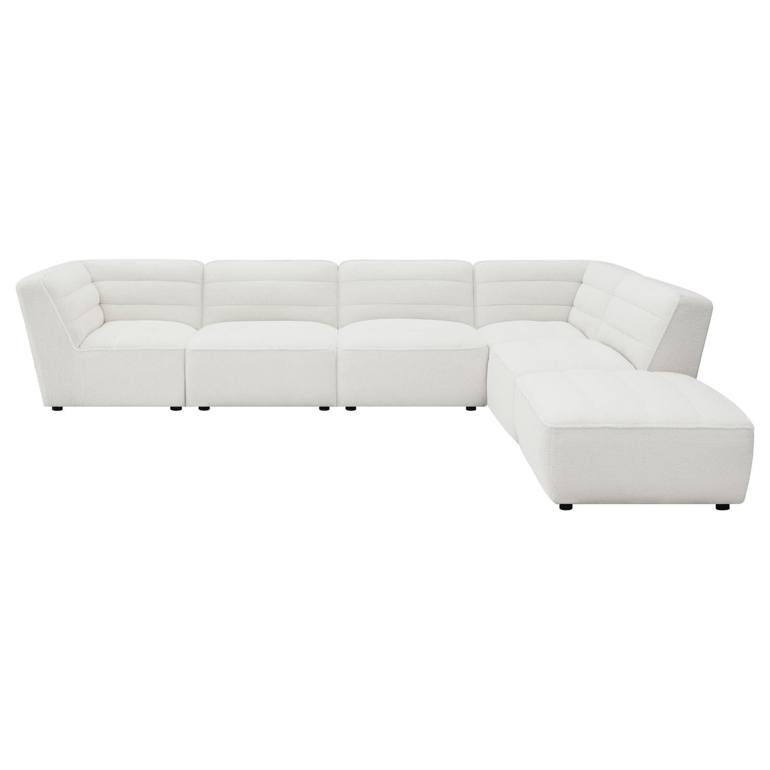 Sunny 6-Piece Upholstered Sectional Natural - 551621-SET - Bien Home Furniture &amp; Electronics