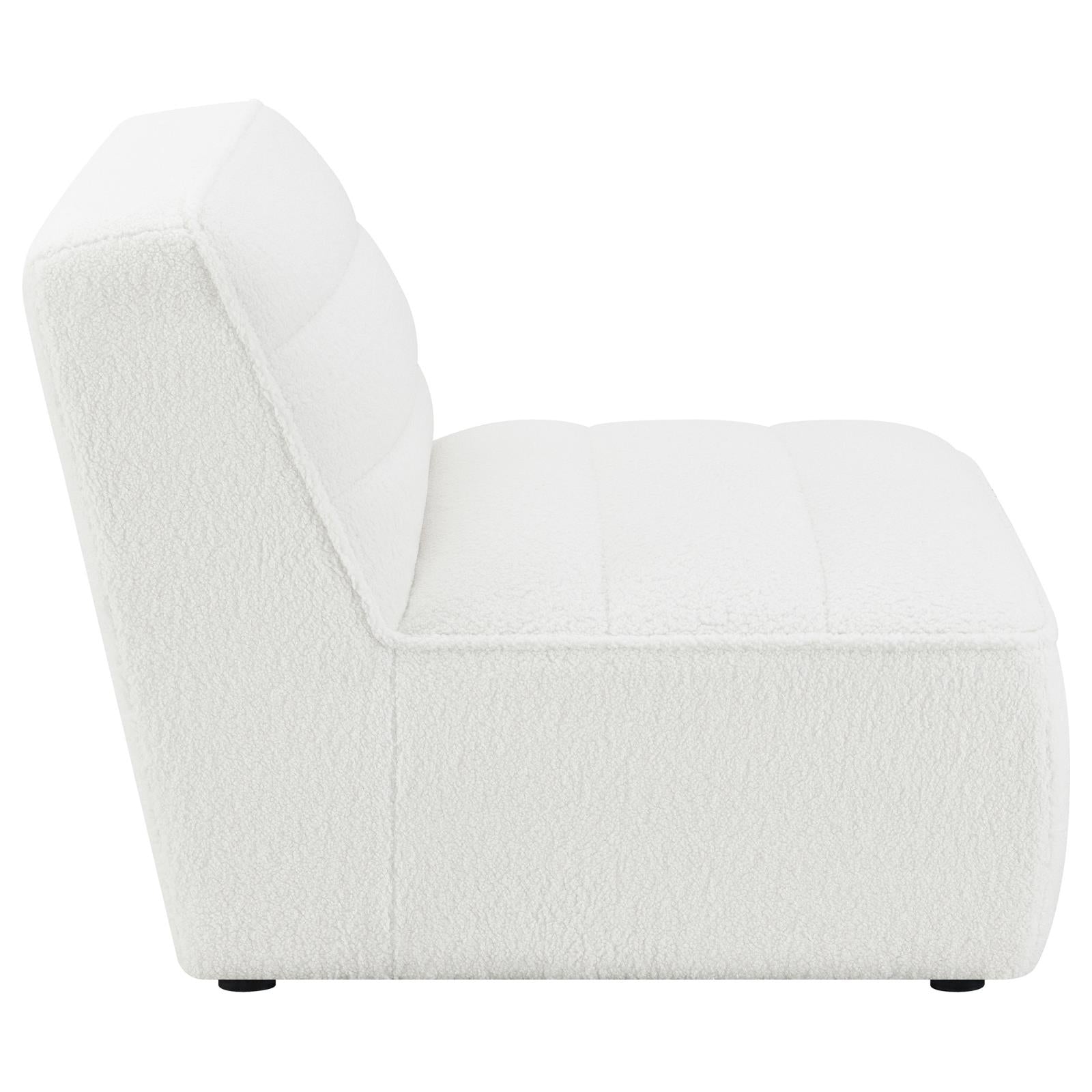 Sunny Natural Upholstered Armless Chair - 551621 - Bien Home Furniture &amp; Electronics