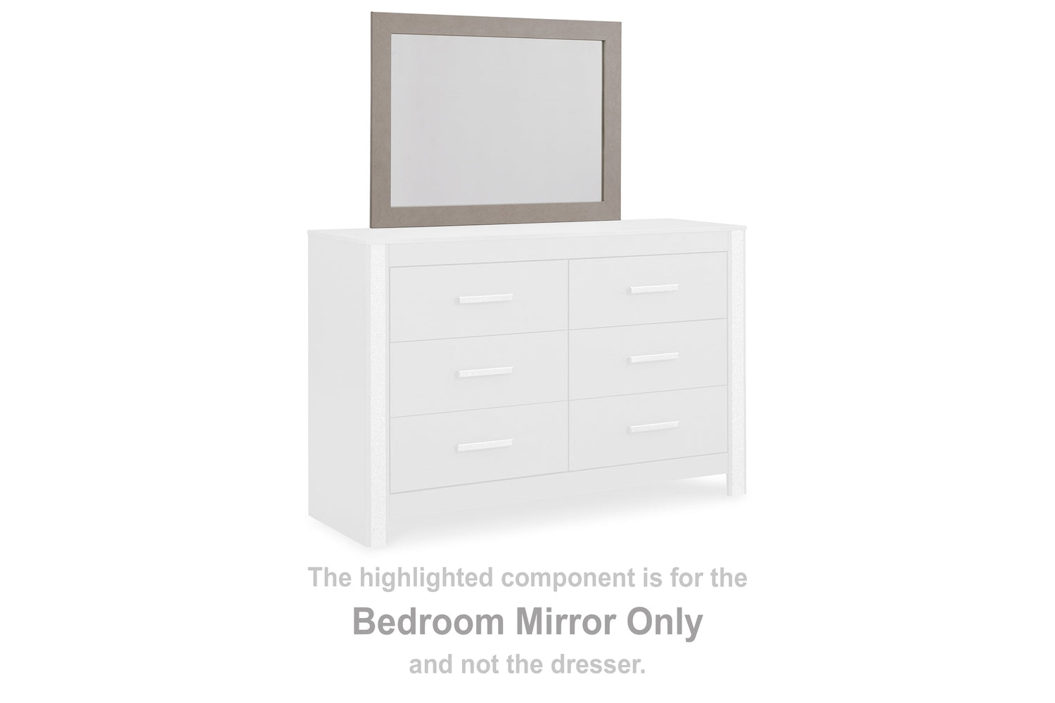 Surancha Gray Bedroom Mirror (Mirror Only) - B1145-36 - Bien Home Furniture &amp; Electronics