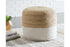 Sweed Valley Natural/White Pouf - A1000420 - Bien Home Furniture & Electronics