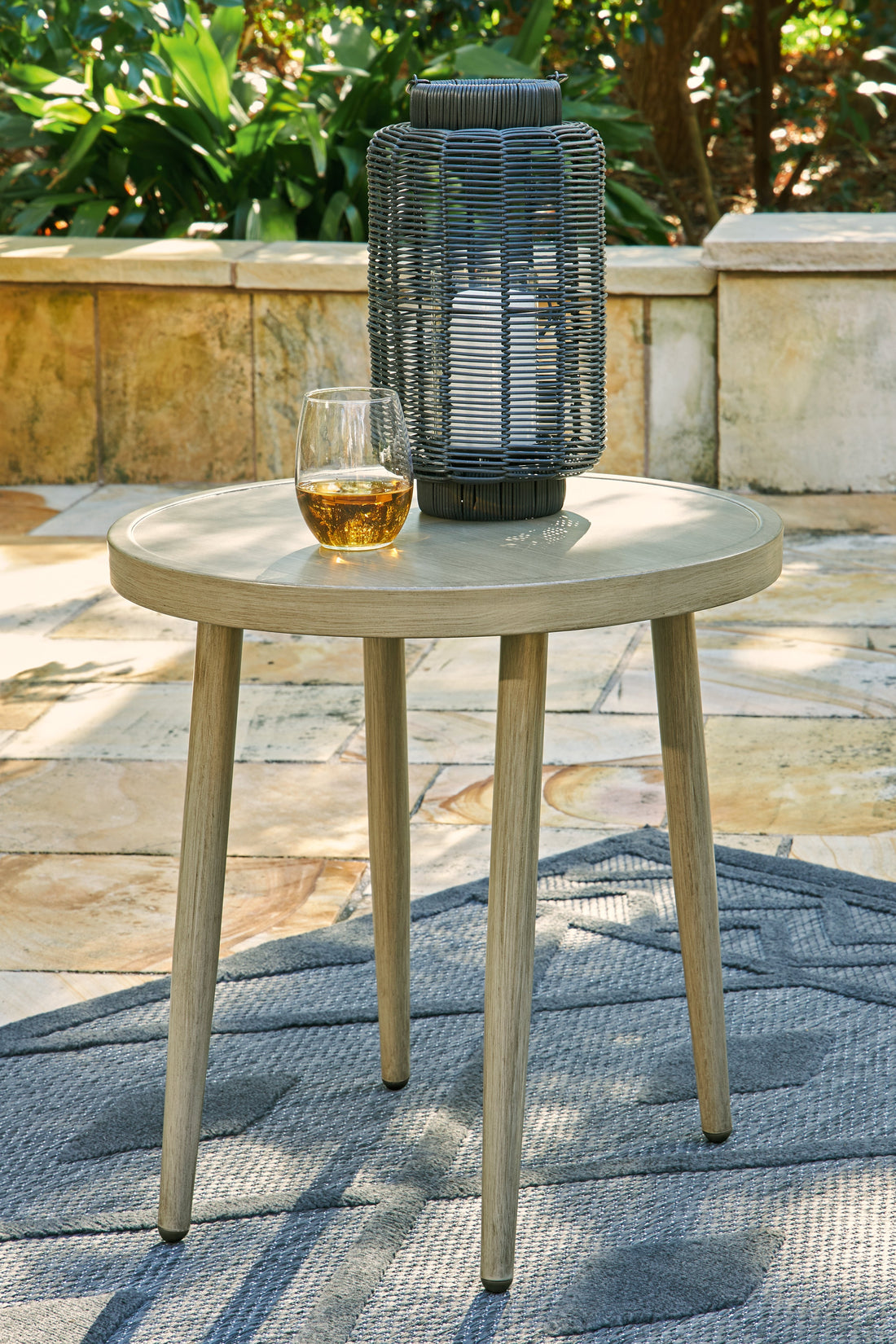 Swiss Valley Beige Outdoor End Table - P390-706 - Bien Home Furniture &amp; Electronics