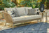 Swiss Valley Beige Outdoor Sofa with Cushion - P390-838 - Bien Home Furniture & Electronics