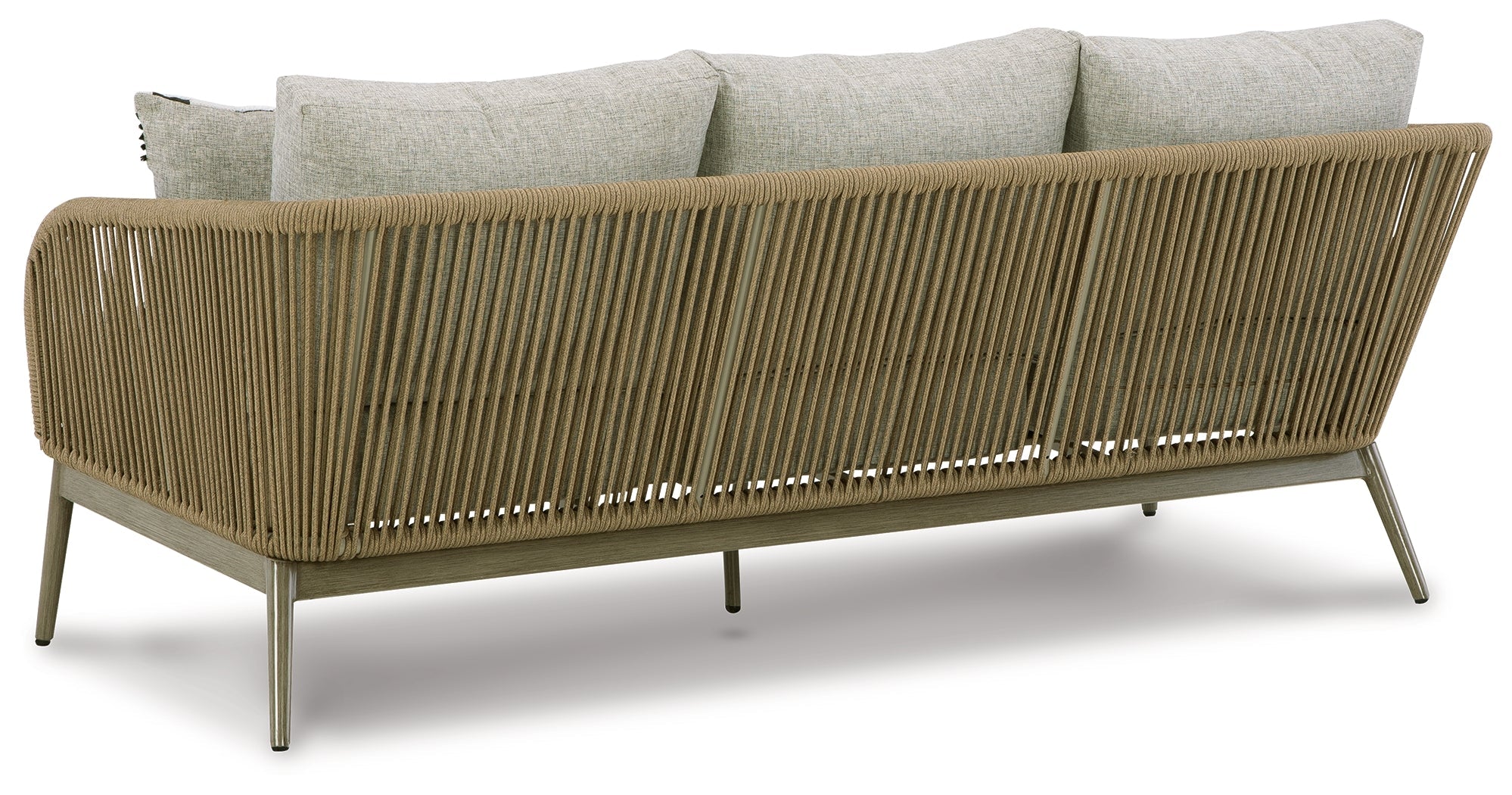 Swiss Valley Beige Outdoor Sofa with Cushion - P390-838 - Bien Home Furniture &amp; Electronics