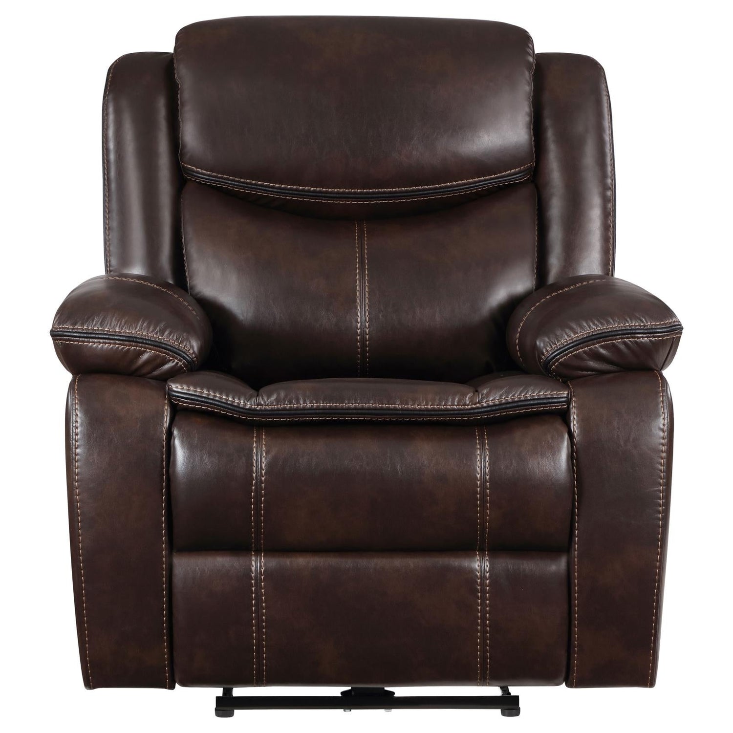 Sycamore Upholstered Power Recliner Chair Dark Brown - 610193P - Bien Home Furniture &amp; Electronics