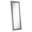 Sylvia Crystal Inlay Rectangle Floor Mirror - 961636 - Bien Home Furniture & Electronics