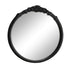 Sylvie Glossy Black Round Mirror - 969533GBK - Bien Home Furniture & Electronics