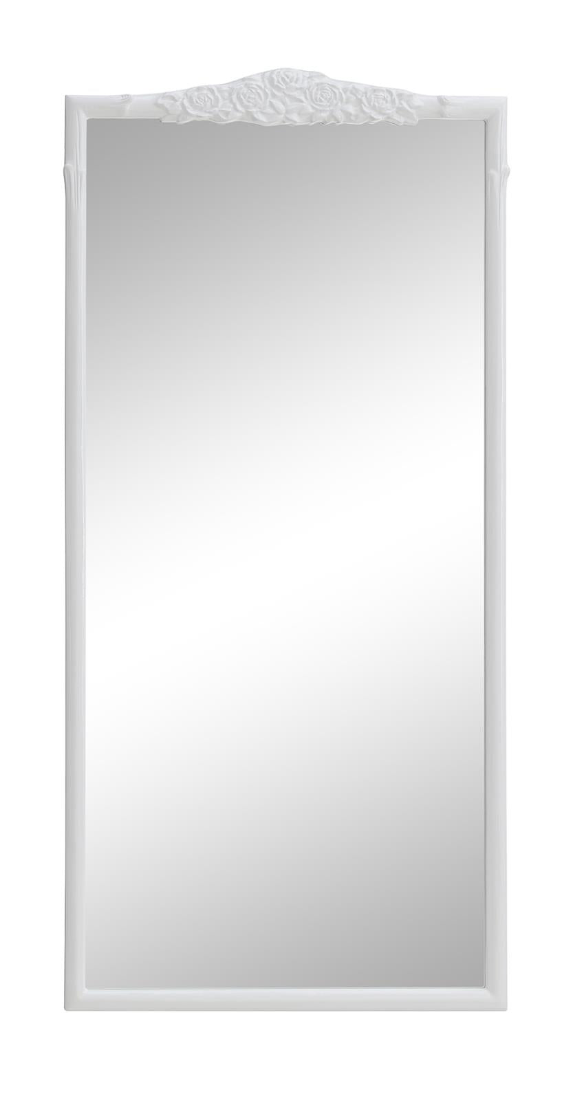 Sylvie Glossy White Full Length Mirror - 969532GWT - Bien Home Furniture &amp; Electronics