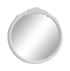 Sylvie Glossy White Round Mirror - 969533GWT - Bien Home Furniture & Electronics