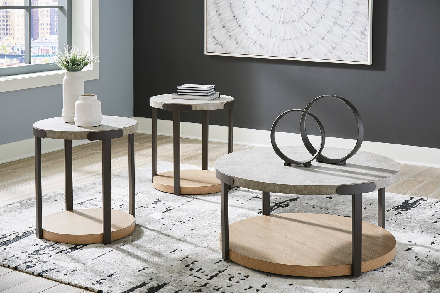 T383-13 Occasional Table Set - T383-13 Occasional Table Set - Bien Home Furniture &amp; Electronics