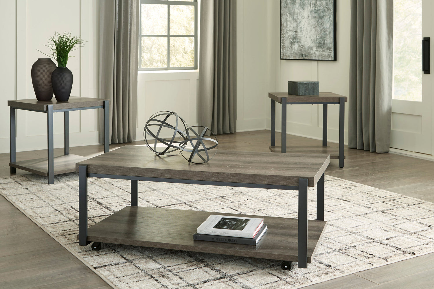 T393-13 Occasional Table Set - T393-13 Occasional Table Set - Bien Home Furniture &amp; Electronics