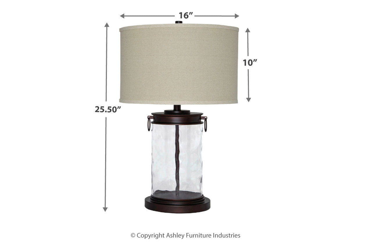 Tailynn Clear/Bronze Finish Table Lamp - L430324 - Bien Home Furniture &amp; Electronics
