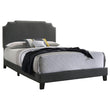 Tamarac Upholstered Nailhead Eastern King Bed Gray - 310063KE - Bien Home Furniture & Electronics