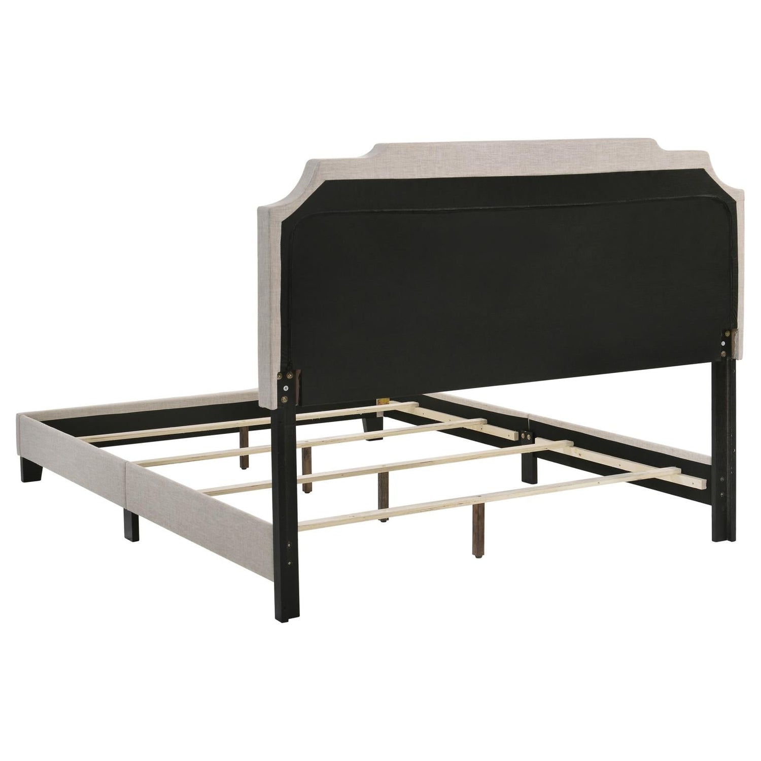 Tamarac Upholstered Nailhead Full Bed Beige - 310061F - Bien Home Furniture &amp; Electronics