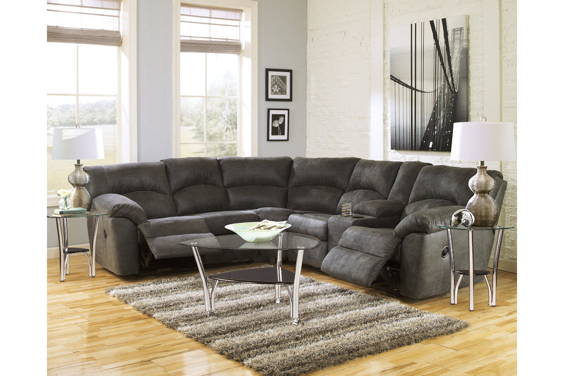 Tambo Pewter 2-Piece Reclining Sectional - SET | 2780148 | 2780149 - Bien Home Furniture &amp; Electronics