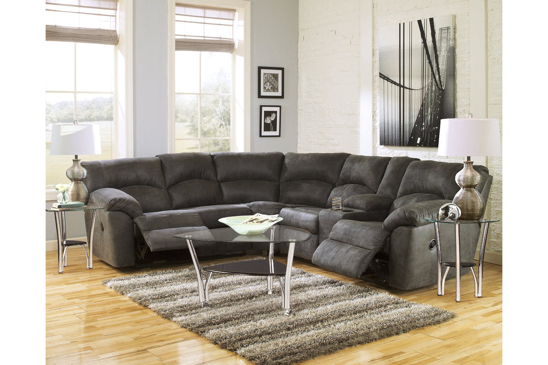 Tambo Pewter 2-Piece Reclining Sectional - SET | 2780148 | 2780149 - Bien Home Furniture & Electronics