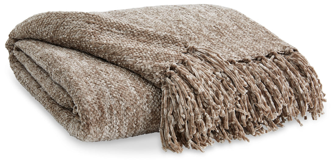 Tamish Taupe Throw - A1001024T - Bien Home Furniture &amp; Electronics