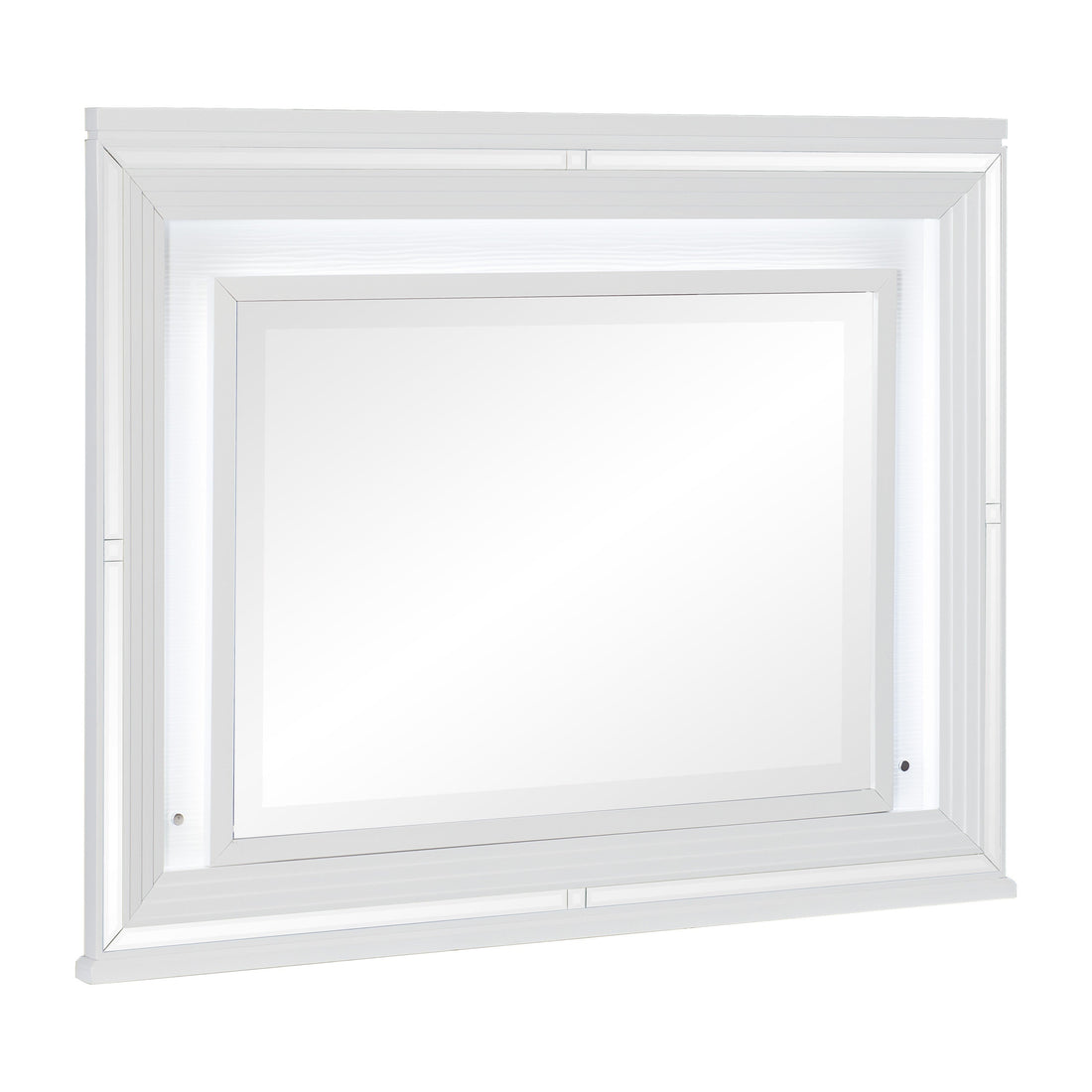 Tamsin White Mirror (Mirror Only) - 1616W-6 - Bien Home Furniture & Electronics