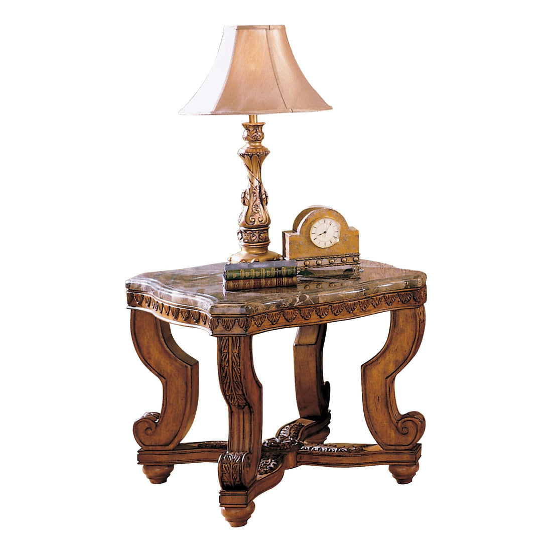 Tarantula Burnished Brown Cherry End Table - 5543-04 - Bien Home Furniture & Electronics
