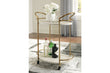 Tarica Cream/Gold Finish Bar Cart - A4000502 - Bien Home Furniture & Electronics