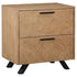 Taylor 2-Drawer Rectangular Nightstand with Dual USB Ports Light Honey Brown - 223422 - Bien Home Furniture & Electronics