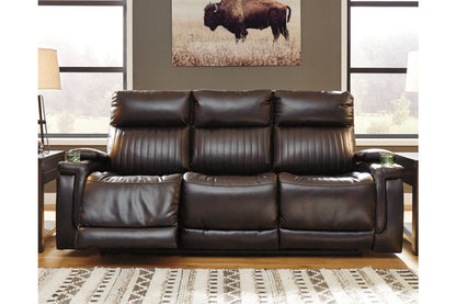 Team Time Chocolate Power Reclining Sofa - 7830415 - Bien Home Furniture &amp; Electronics