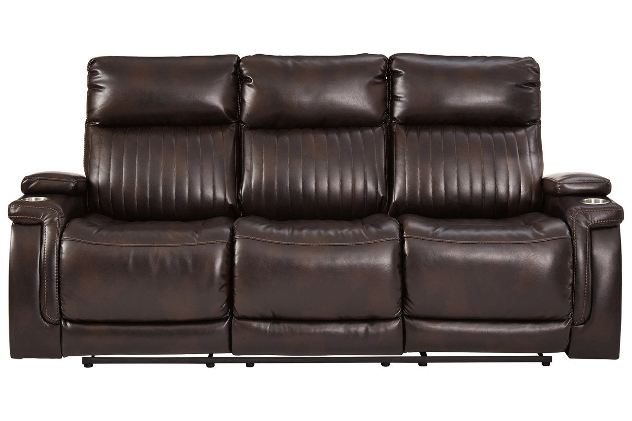 Team Time Chocolate Power Reclining Sofa - 7830415 - Bien Home Furniture &amp; Electronics