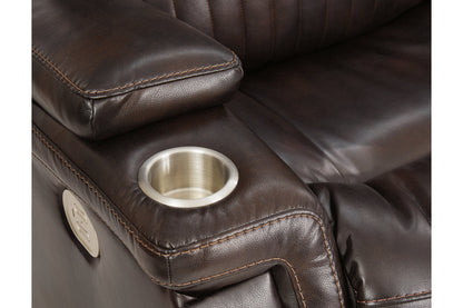Team Time Chocolate Power Reclining Sofa - 7830415 - Bien Home Furniture &amp; Electronics