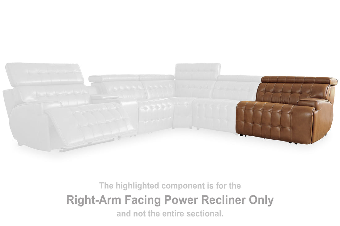 Temmpton Chocolate Right-Arm Facing Power Recliner - U9270862 - Bien Home Furniture &amp; Electronics