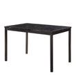Tempe Black Marble-Top Dining Table - 2601BK-48 - Bien Home Furniture & Electronics