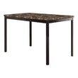 Tempe Brown/Black Marble-Top Dining Table - 2601-48 - Bien Home Furniture & Electronics