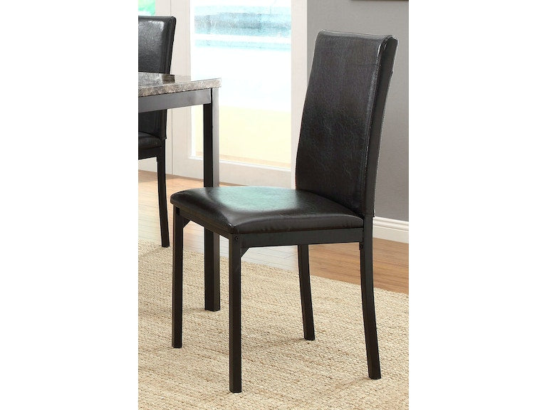Tempe Brown/Black Side Chair, Set of 2 - 2601S - Bien Home Furniture &amp; Electronics
