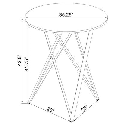 Terrell Brass 2-Tier Mirrored Serving Cart - 183526 - Bien Home Furniture &amp; Electronics