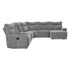 Tesoro Dark Gray Modular RAF Reclining Sectional - 9509DG*6LR5R - Bien Home Furniture & Electronics
