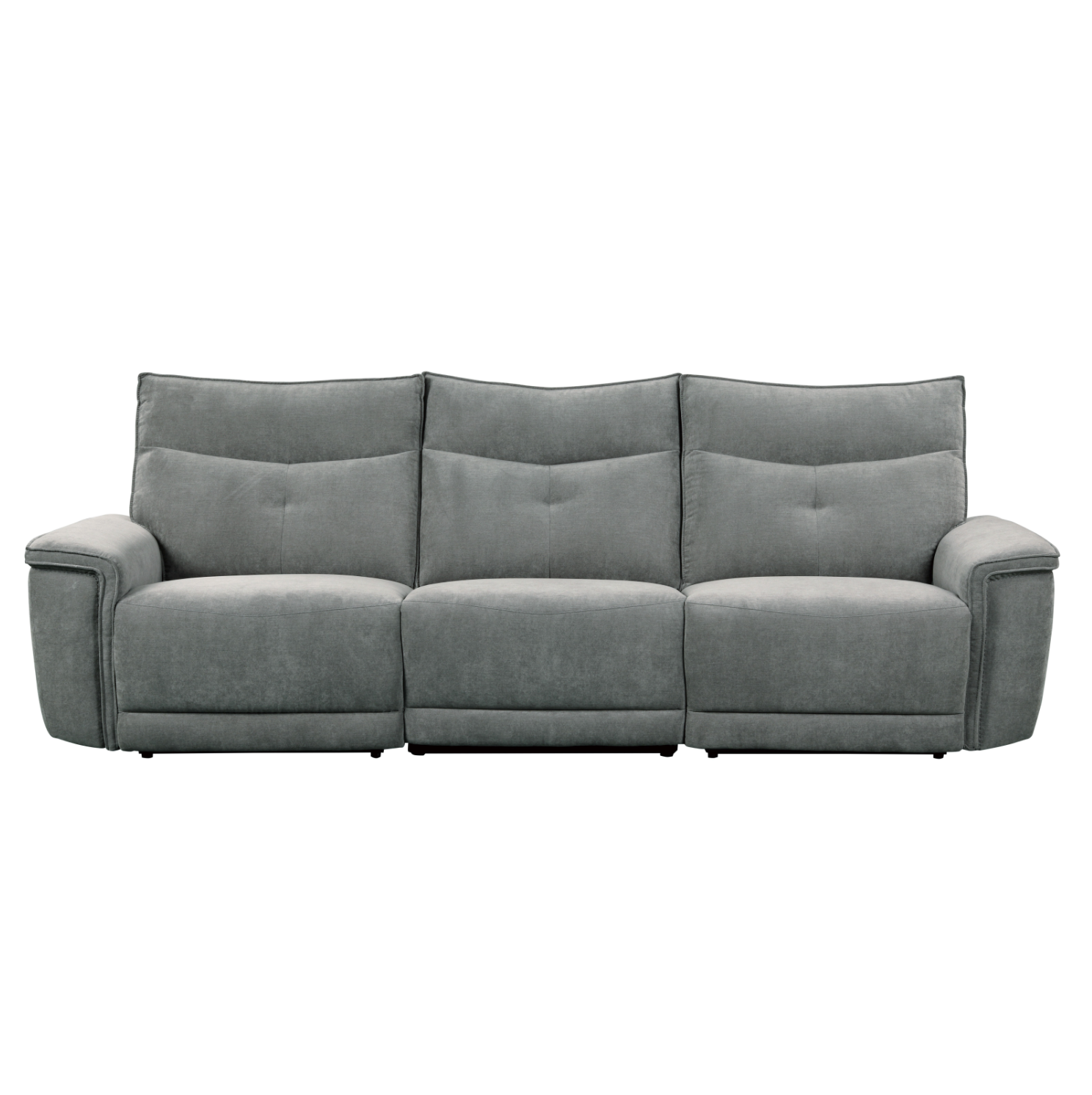 Tesoro Dark Gray Power Double Reclining Sofa - 9509DG-3PWH* - Bien Home Furniture &amp; Electronics