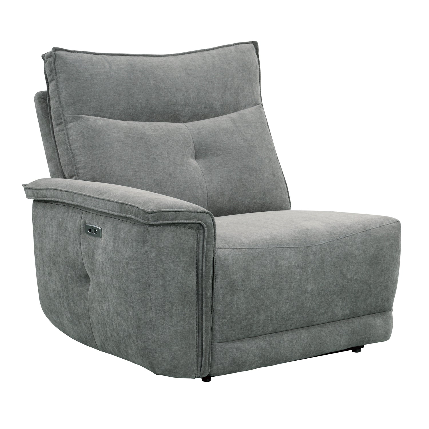 Tesoro Dark Gray Power Double Reclining Sofa - 9509DG-3PWH* - Bien Home Furniture &amp; Electronics