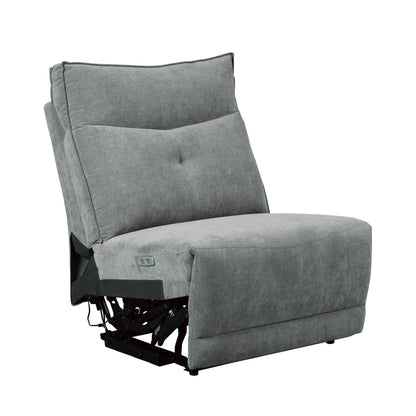 Tesoro Dark Gray Power Double Reclining Sofa - 9509DG-3PWH* - Bien Home Furniture &amp; Electronics