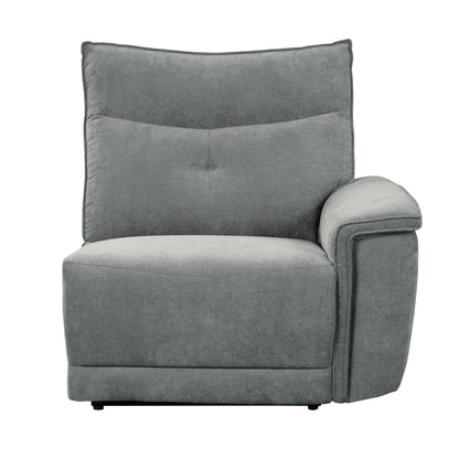 Tesoro Dark Gray Power Double Reclining Sofa - 9509DG-3PWH* - Bien Home Furniture &amp; Electronics
