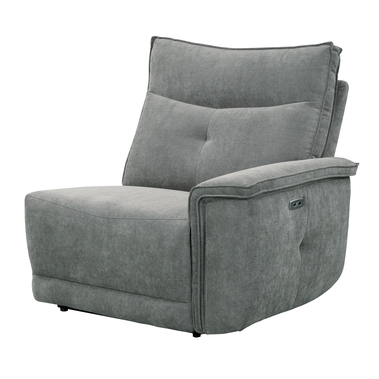 Tesoro Dark Gray Power Double Reclining Sofa - 9509DG-3PWH* - Bien Home Furniture &amp; Electronics